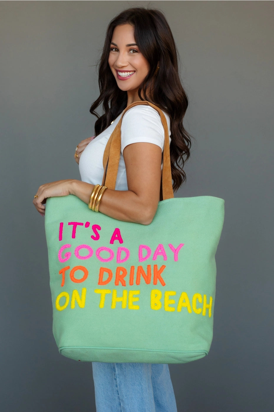 Mint Beach Vibes Tote