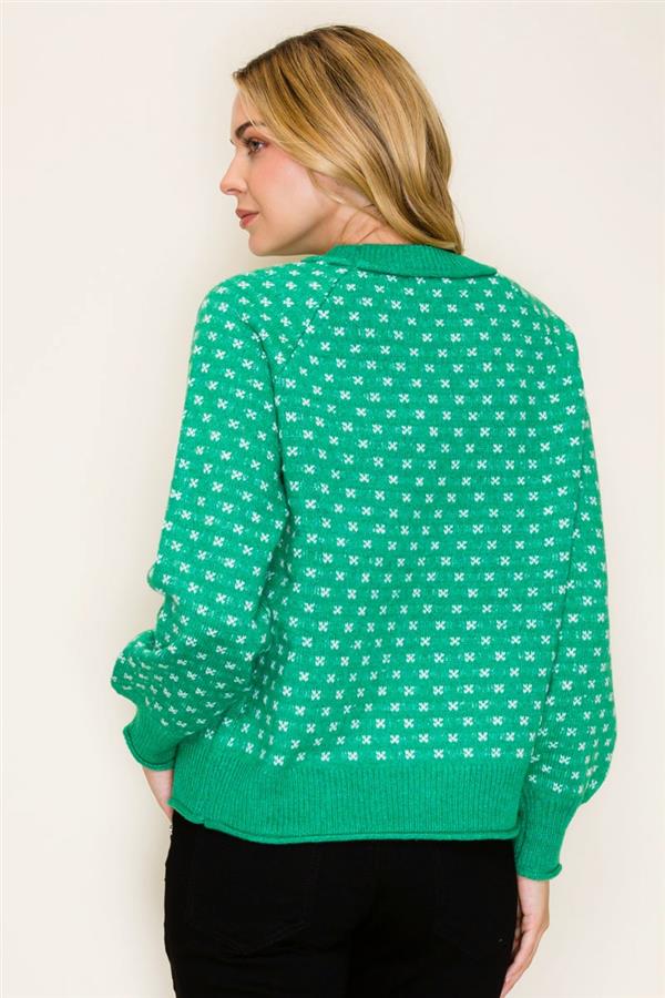 Green SnowflakeSweater