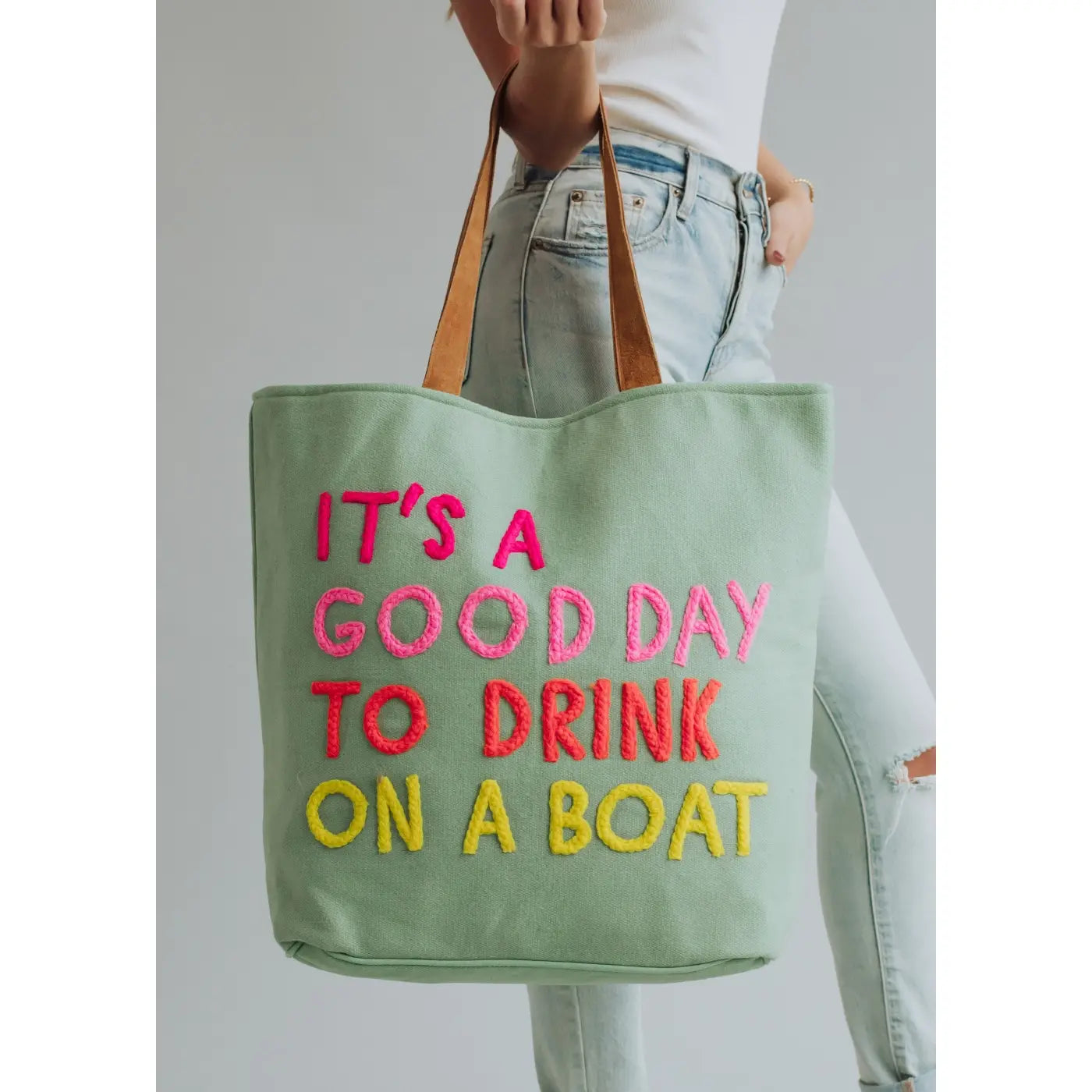 Mint Boat Vibes Tote