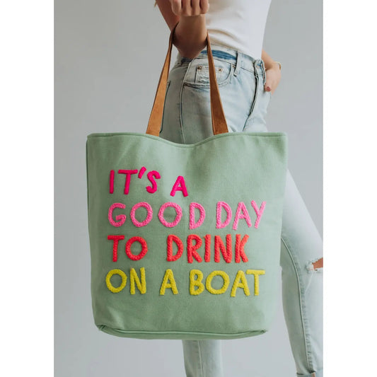 Mint Boat Vibes Tote