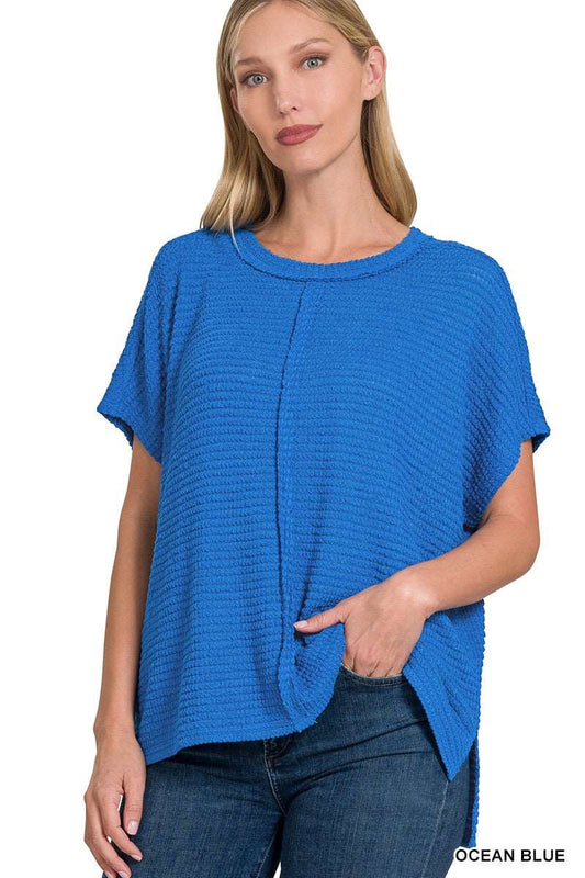 Dolman Sleeve Top - Blue