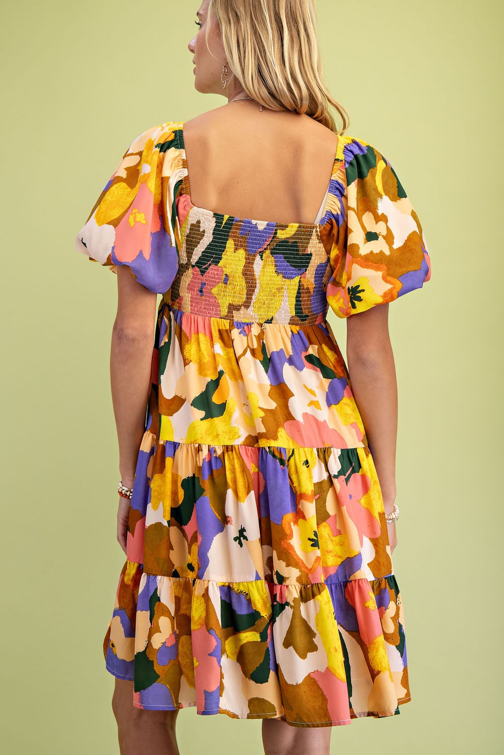 Fall Floral Mini Dress