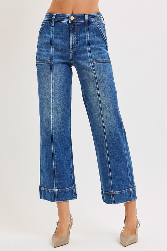 Risen cropped straight jean