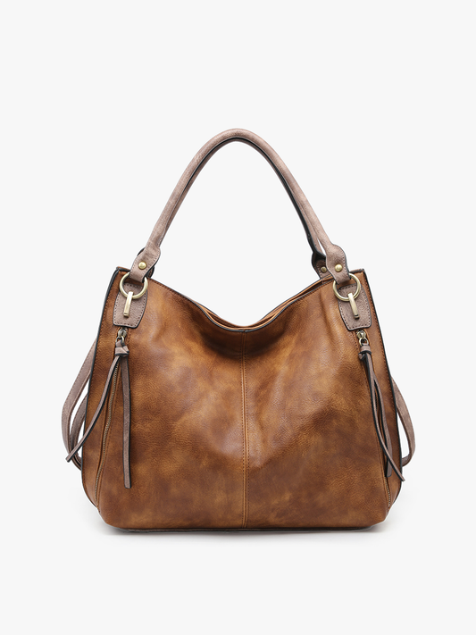 Brown Distressed Tote