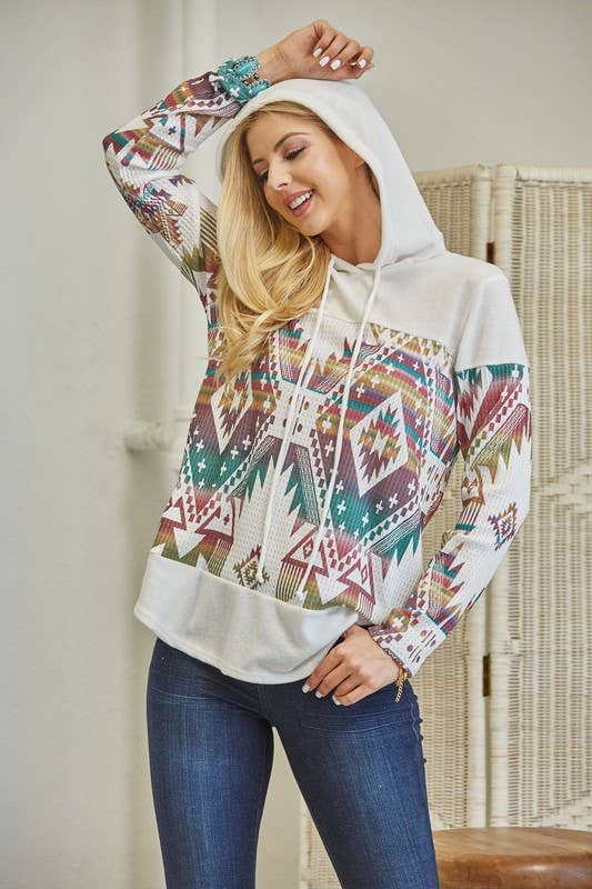 Aztec Waffle Hoodie