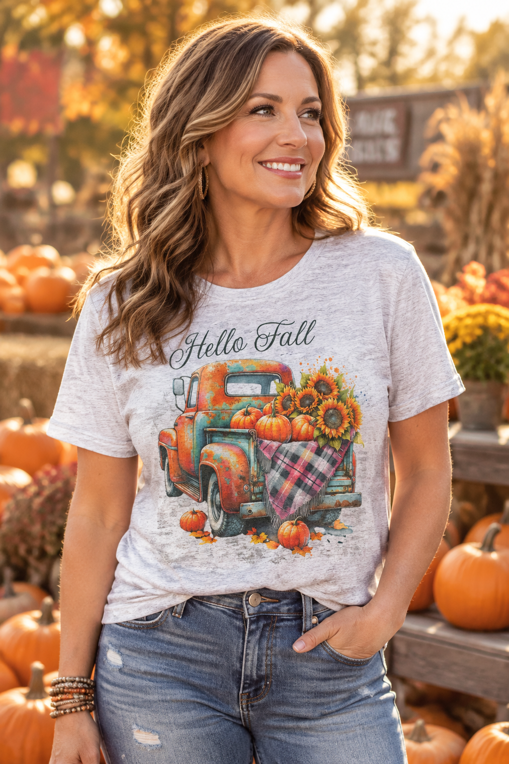 Hello Fall Truck Tee