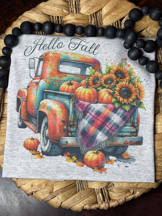Hello Fall Truck Tee