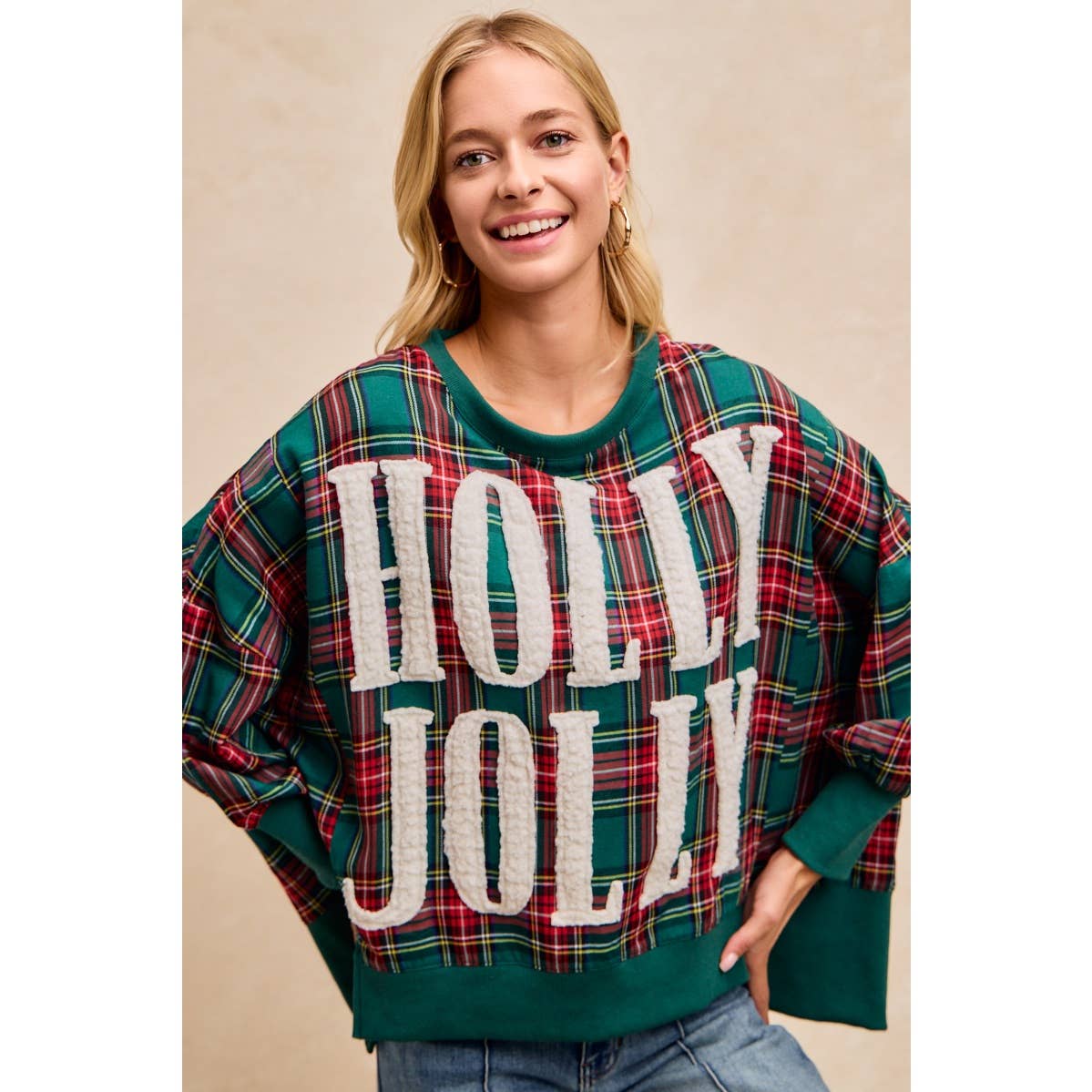 HOLLY JOLLY Oversized Top