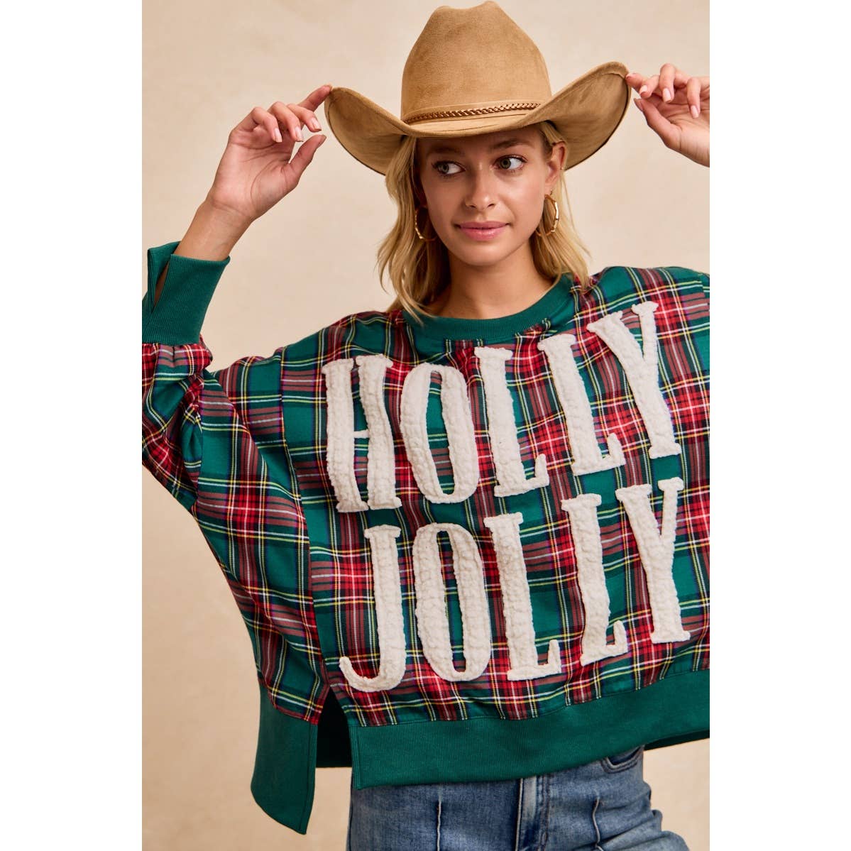 HOLLY JOLLY Oversized Top