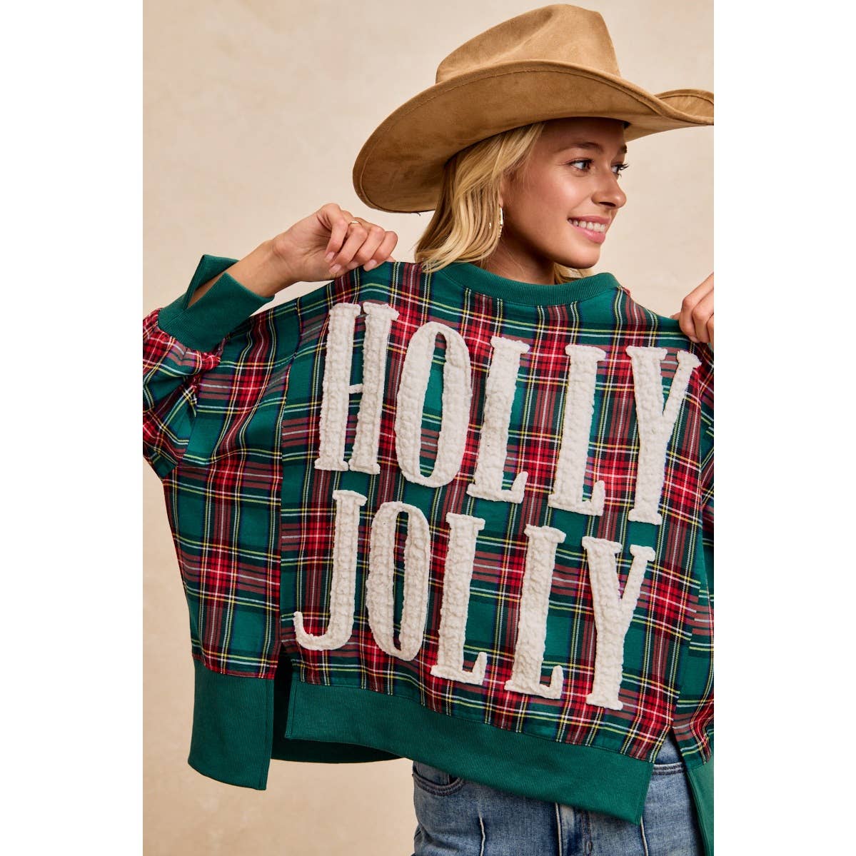 HOLLY JOLLY Oversized Top