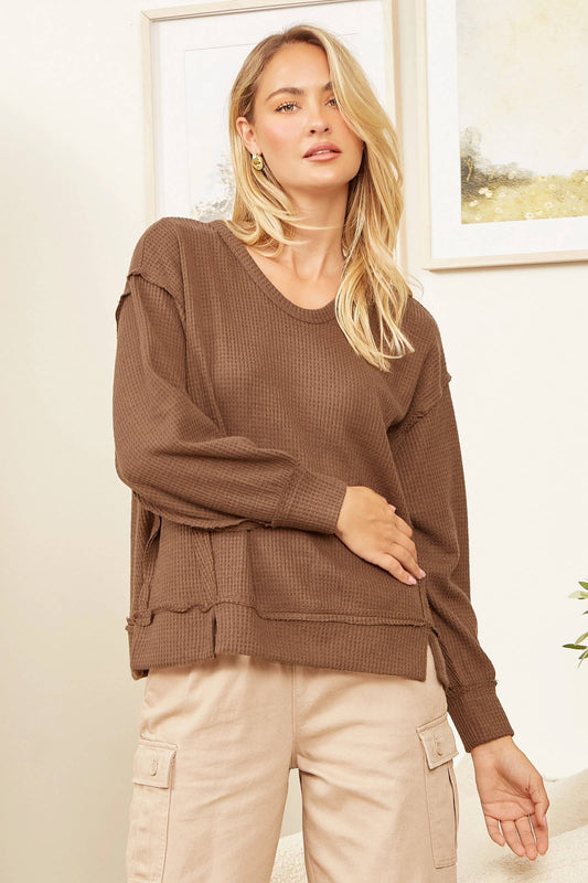 Mocha brown sweater
