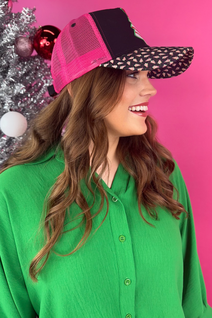 Bow Christmas Treat Trucker Hat