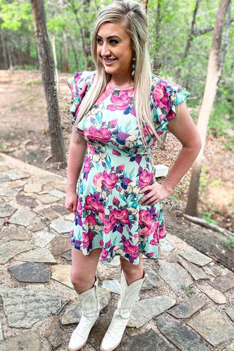 Blooming Floral Midi Dress