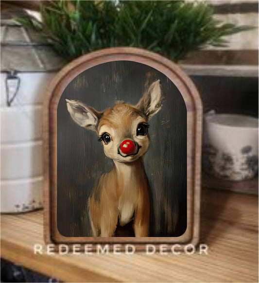 Rudolph Framed Art