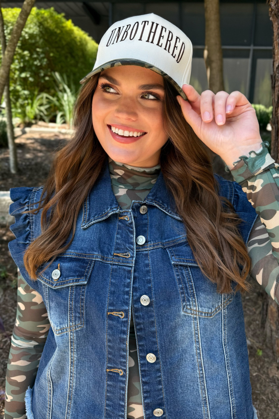 Unbothered Camo Hat