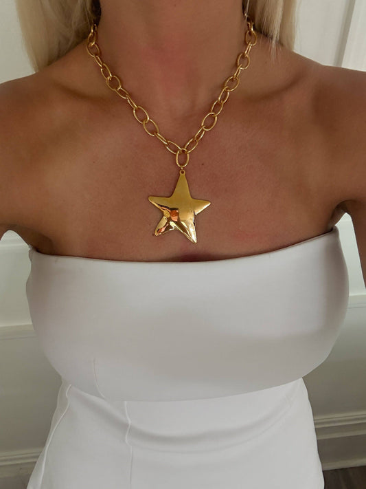 Gold Star Necklace