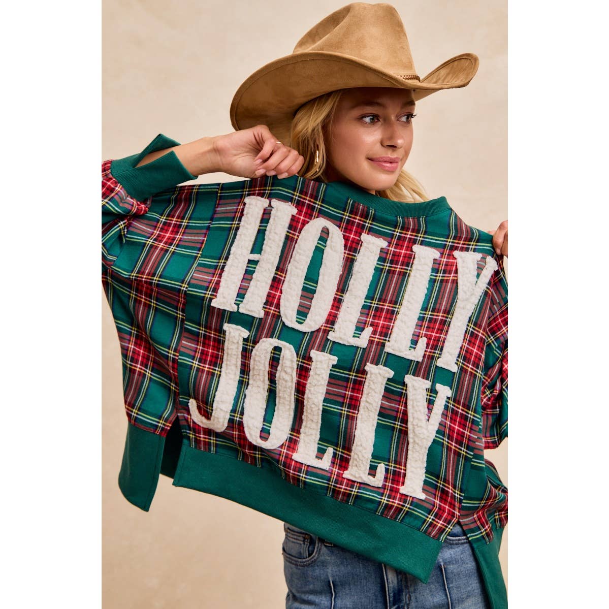 HOLLY JOLLY Oversized Top