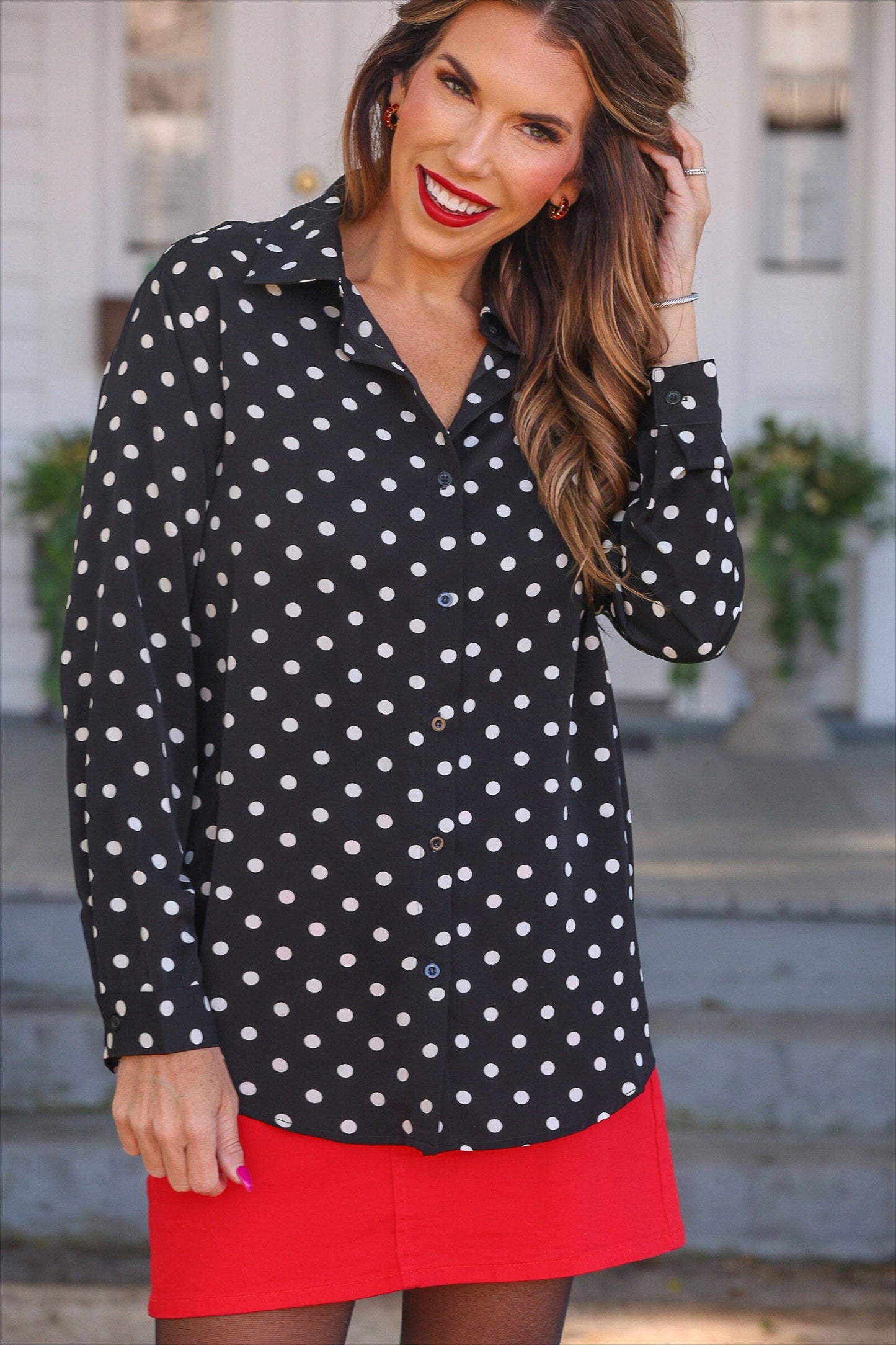 Polka Dot Blouse