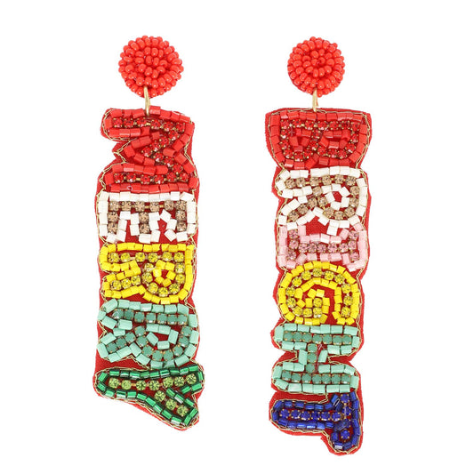 Merry Bright Bead Earrings  Multi-Colored