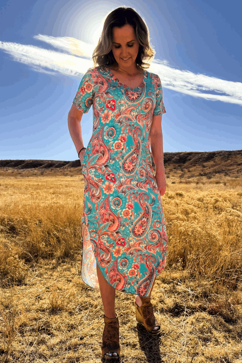 Willow Paisley Maxi Dress