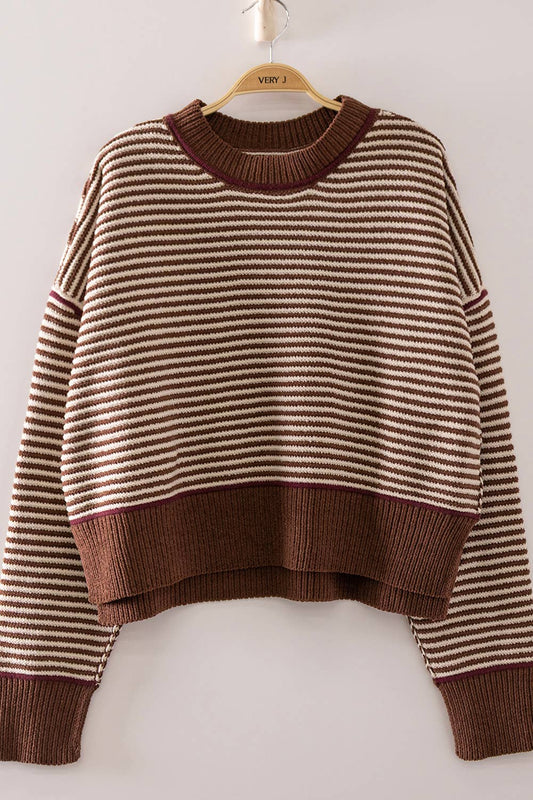 Chocolate Stripe Sweater