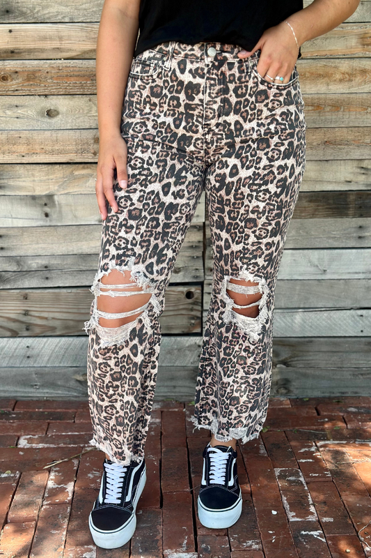 Hear Me Roar Leopard Jeans