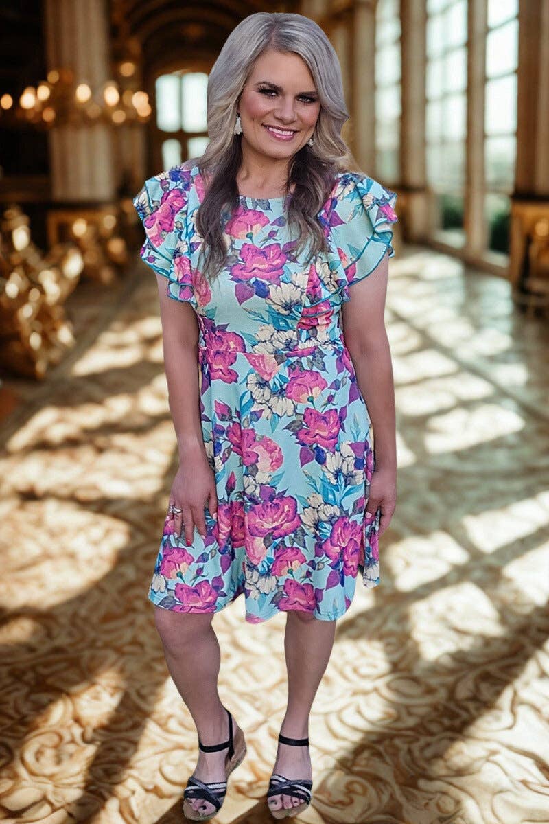 Blooming Floral Midi Dress