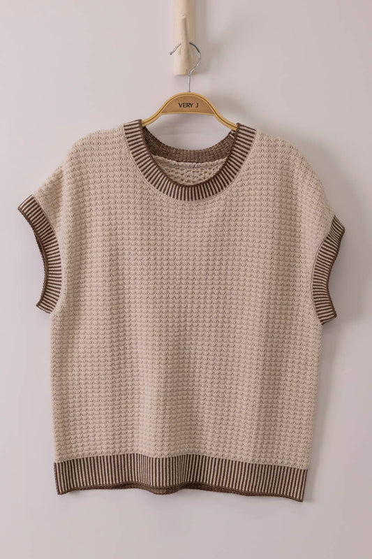 Oatmeal Sleeveless Sweater