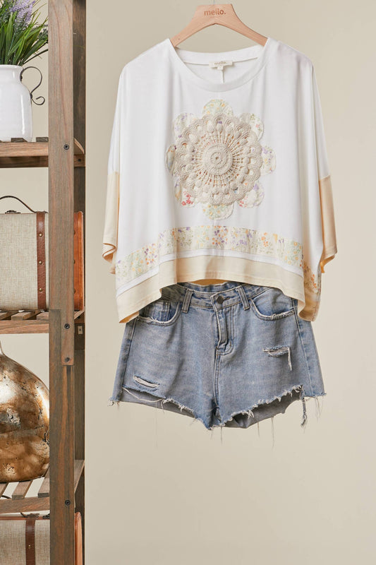 Lace Embroidered Top