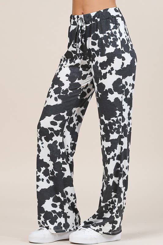 Cow Print Pants