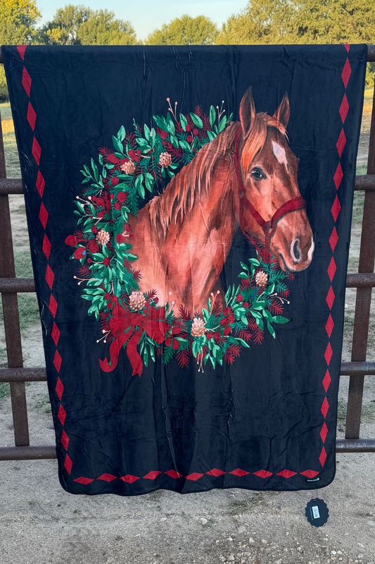 Horse Holly Blanket