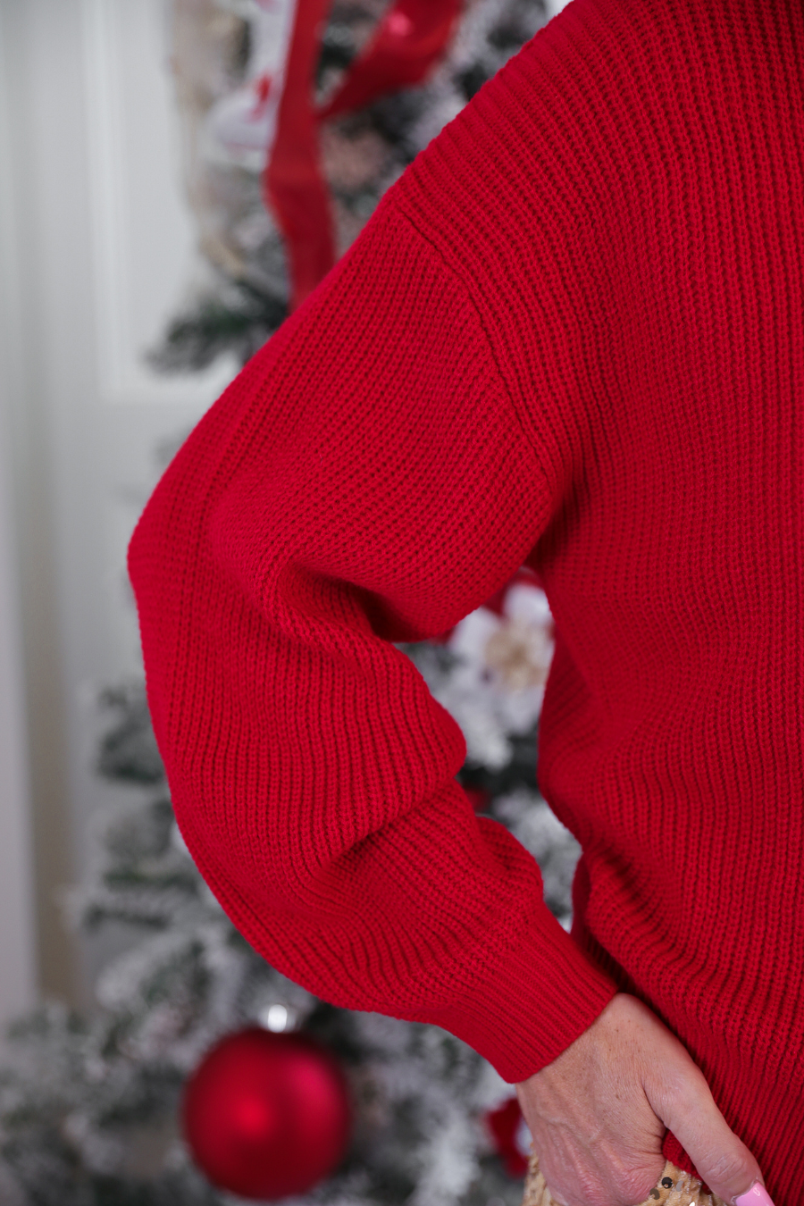 Sweet As Sugar Red Sweater