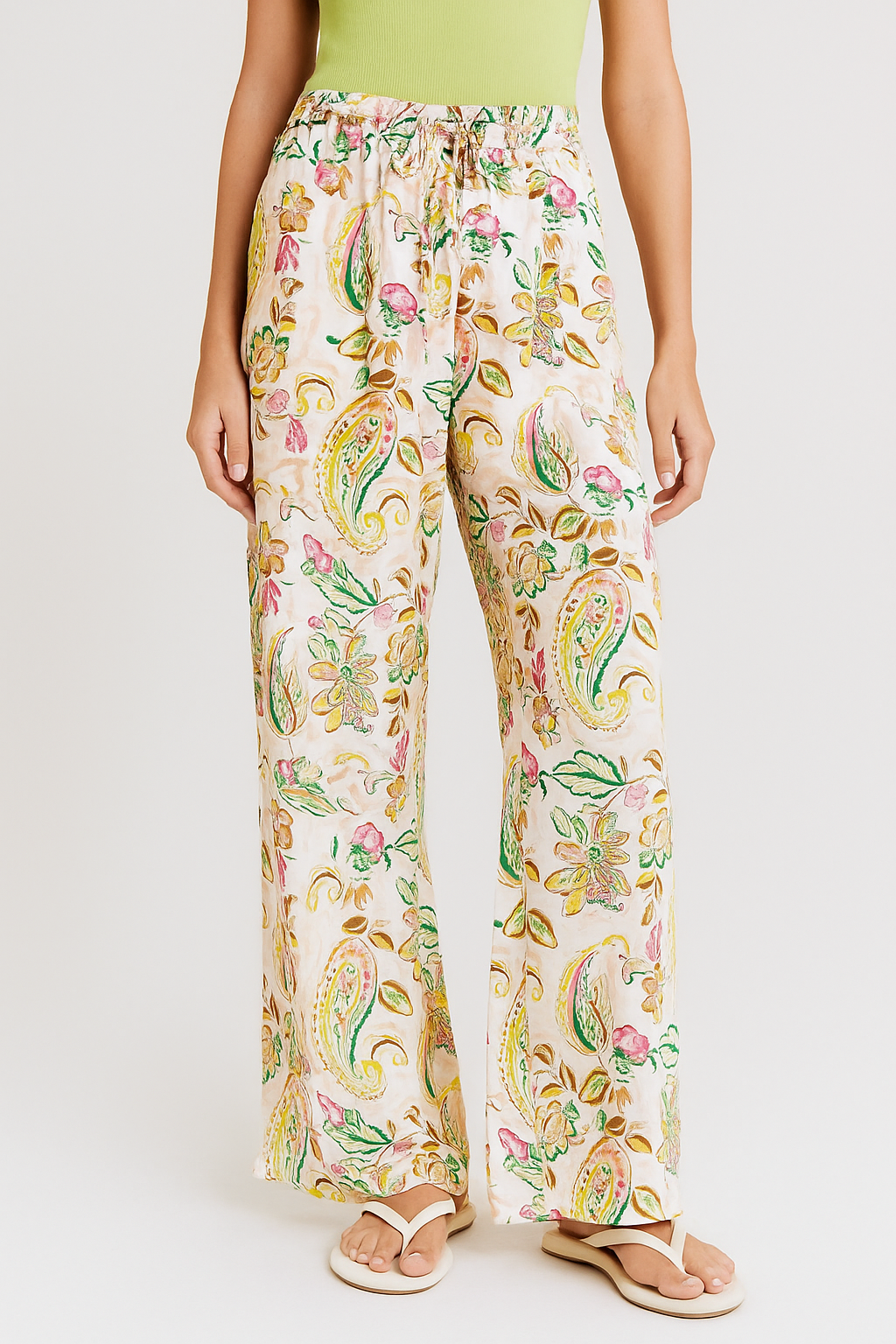Paisley Wide Leg Pant