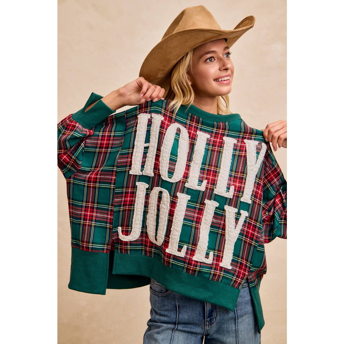 HOLLY JOLLY Oversized Top